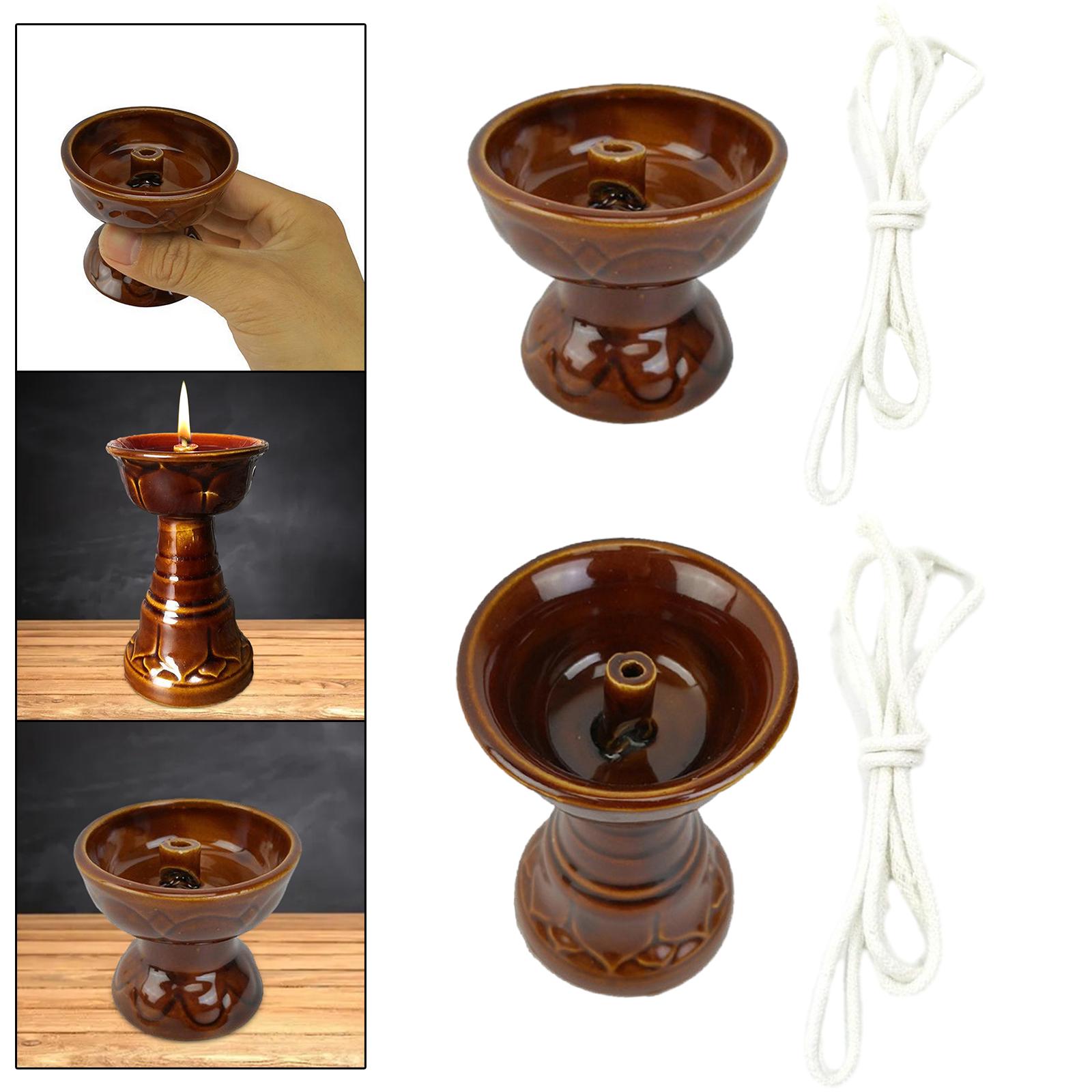 Candle Oil Supplies - Suporte para Lâmpada de Manteiga, Recipiente