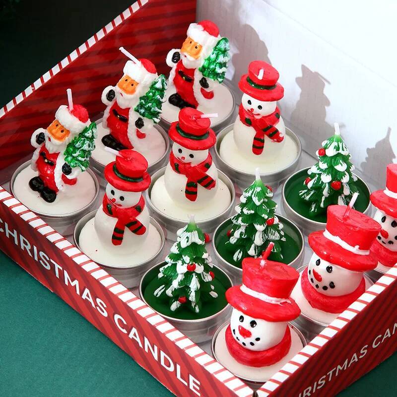 Candle Oil Supplies - 12 Velas para Decoração de Natal,