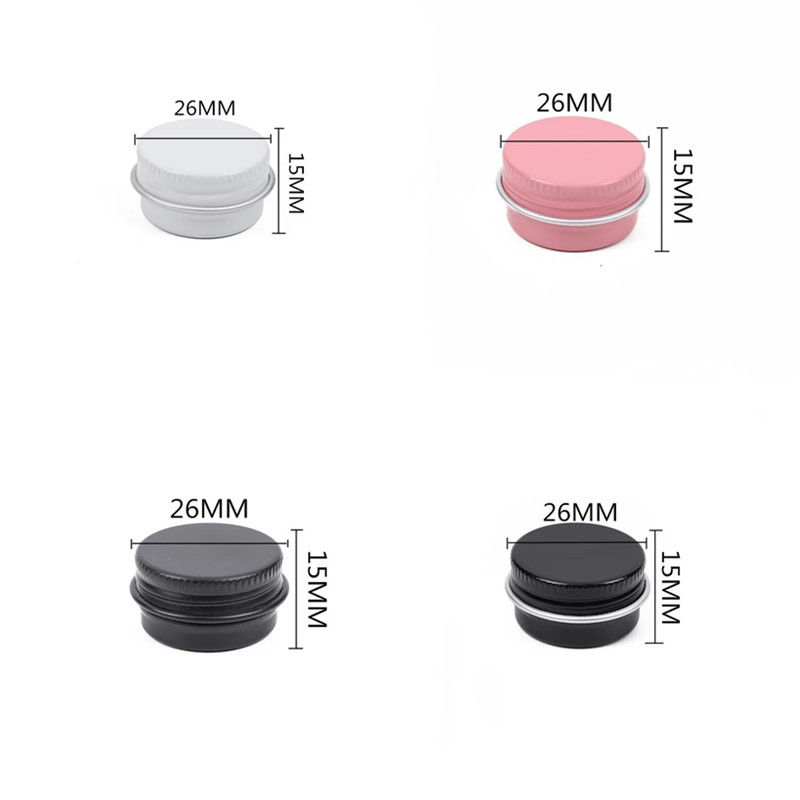 Black Tin Candle - 200 pçs mini 5g rosa branco