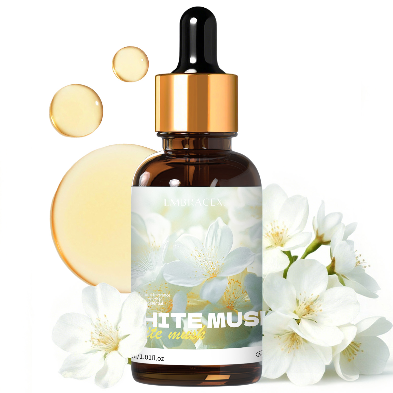 Candle Oil Supplies - Óleo essencial de almíscar branco 30ml,