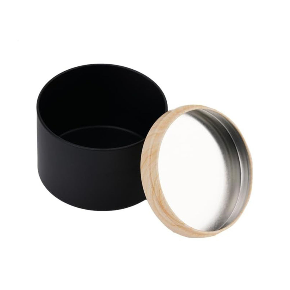 Frascos de vela pretos de 4 on - Black Tin Candle avaliação e preço