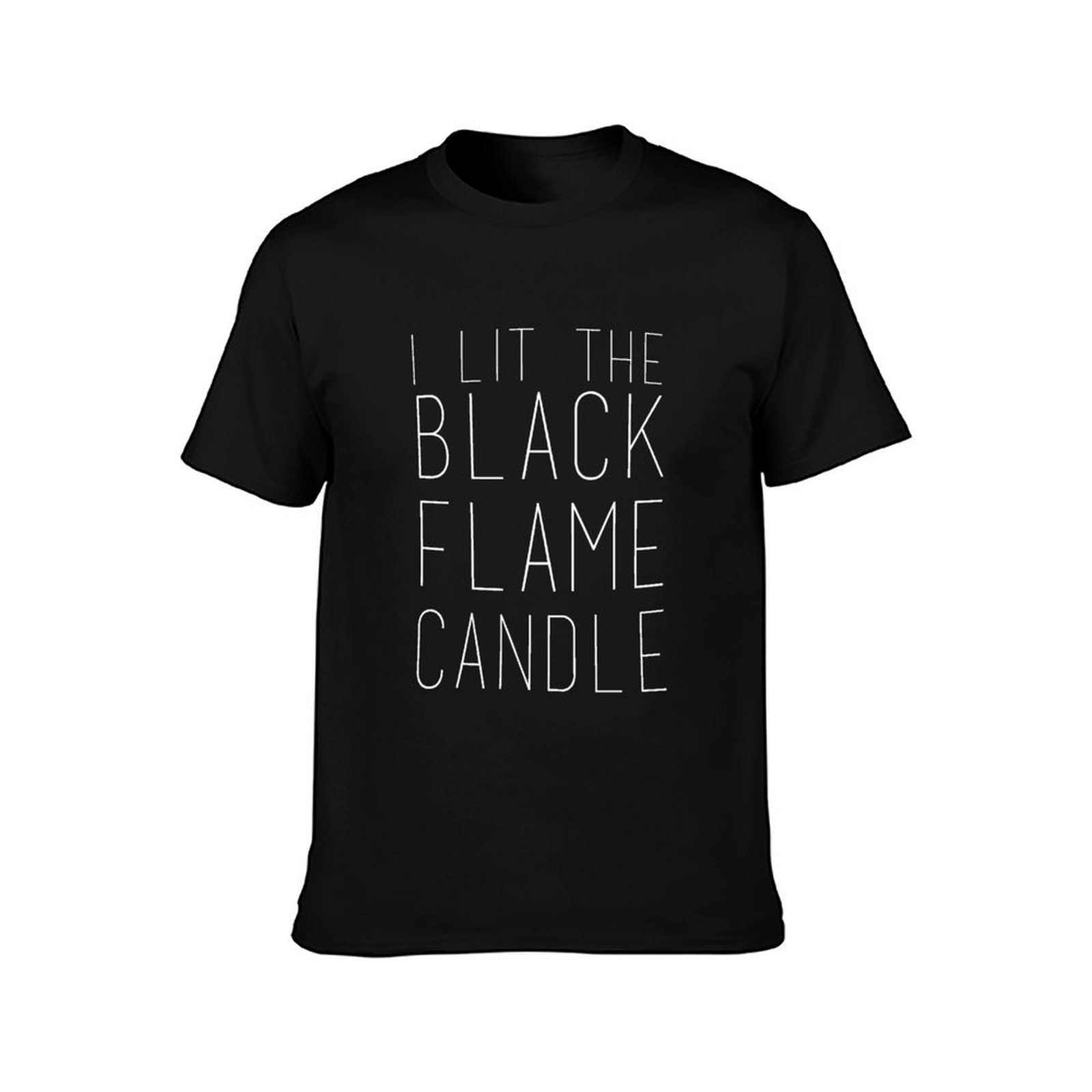 Camiseta Black Flame Candle (b - Black Tin Candle avaliação e preço
