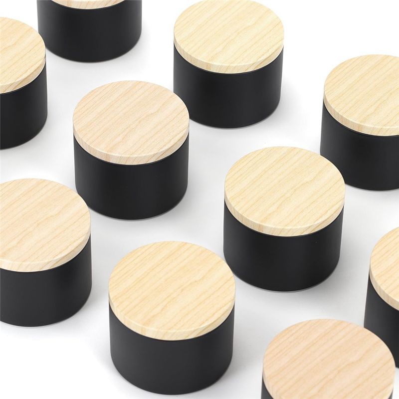 Pacote com 24 latas pretas par - Black Tin Candle avaliação e preço