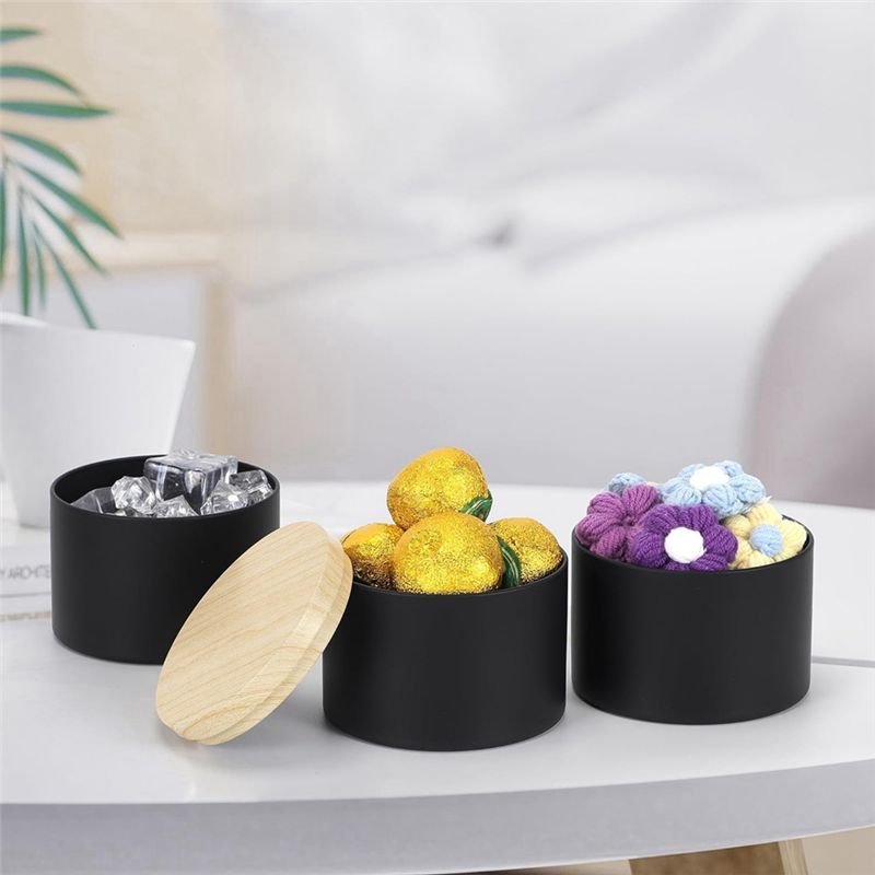 Pacote com 24 latas pretas par - Black Tin Candle avaliação e preço