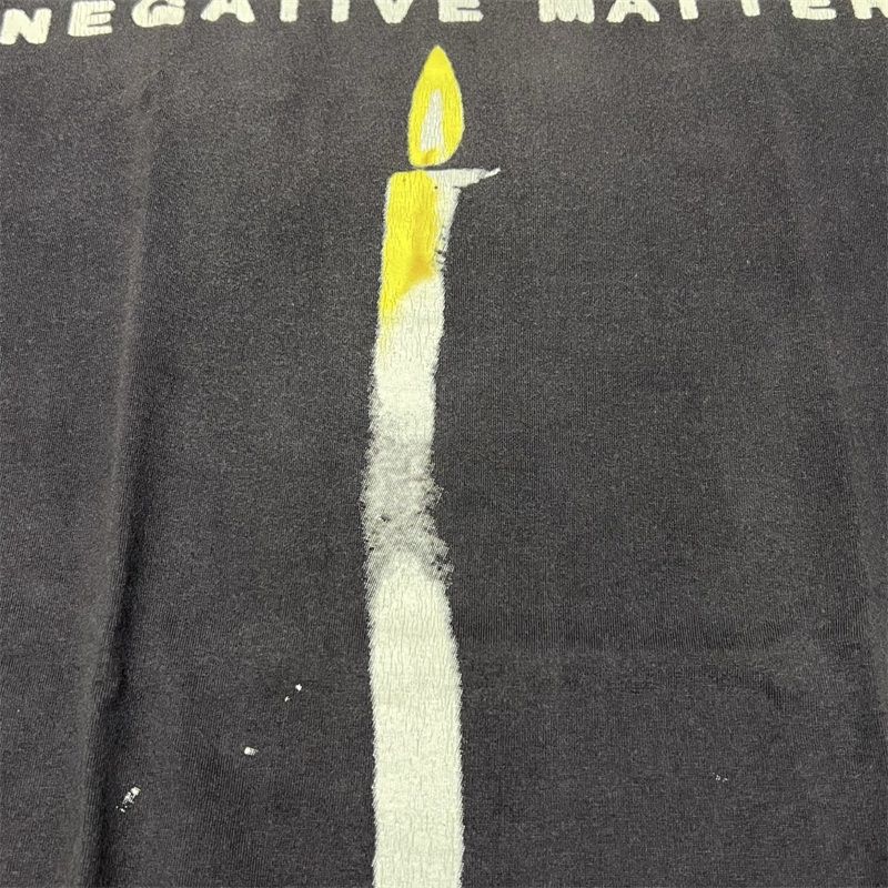 Camiseta Preta Lavada SAINT MI - Black Tin Candle avaliação e preço