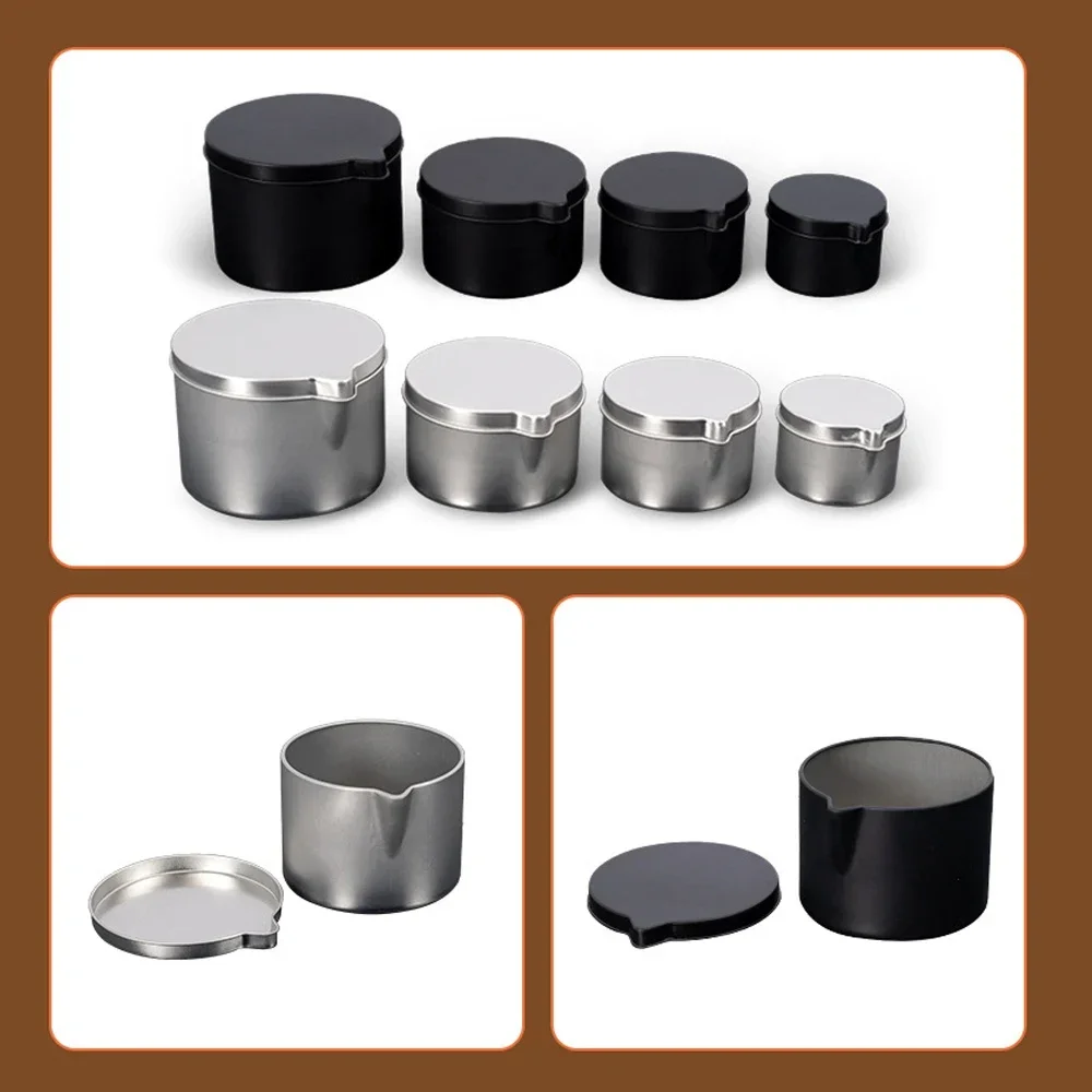 12pçs latas de metal preto pra - Black Tin Candle avaliação e preço
